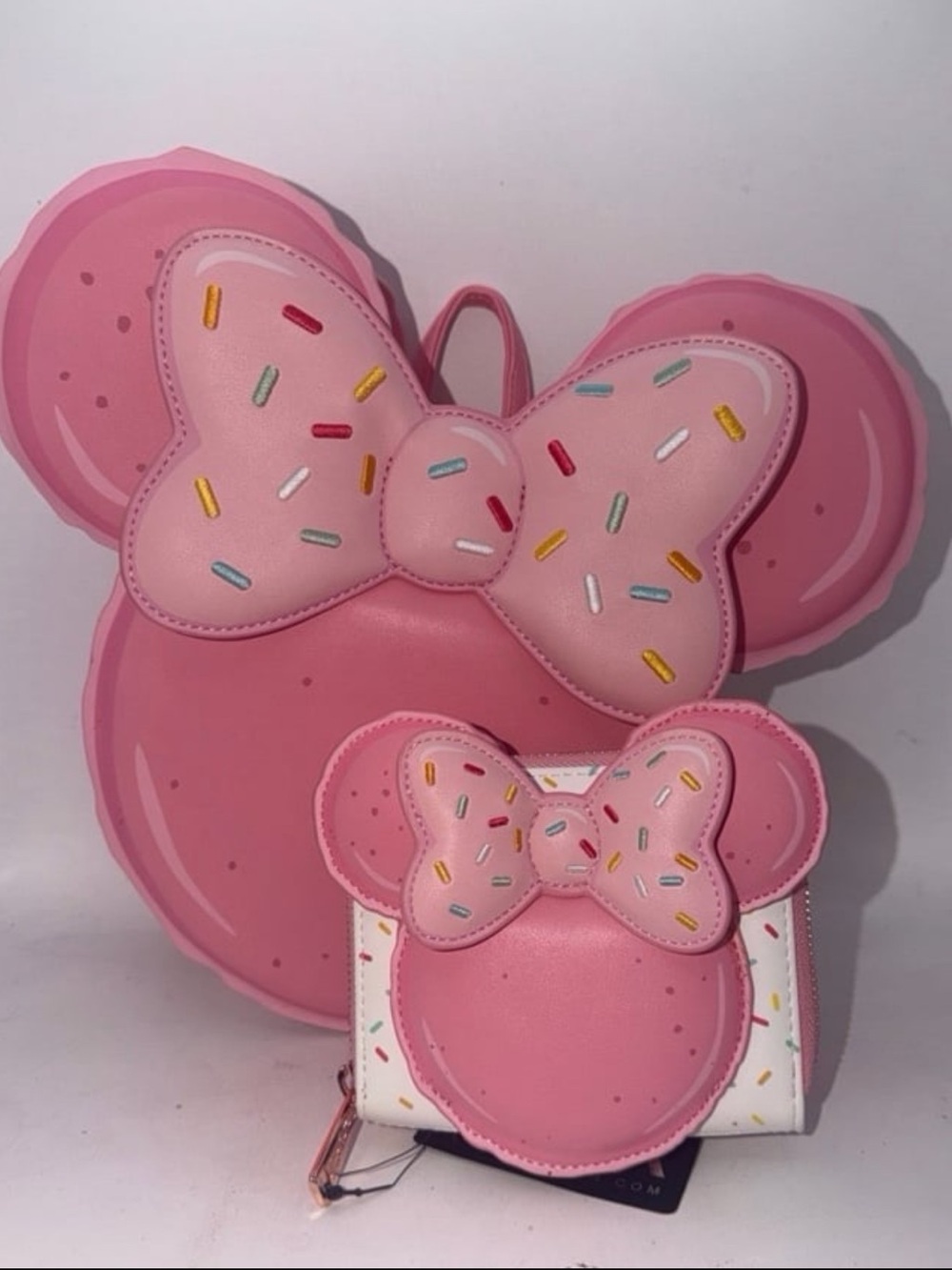 Loungefly Disney LASR Minnie Pink Macaron Mini Backpack Set